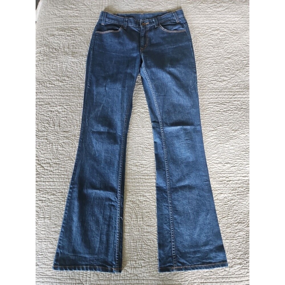 1970s Vintage Levi's Bell Bottom Jeans Size 6 30x34 Rare Test Sample Jeans